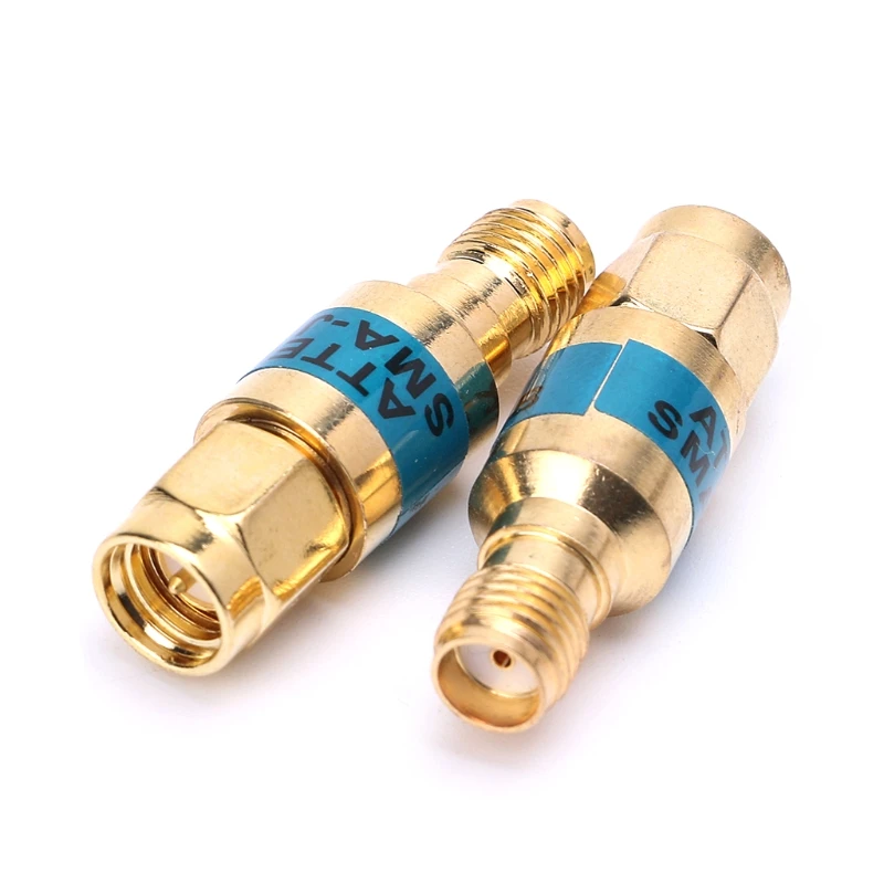 OOTDTY 1 шт. Золотой аттенюатор SMA JK мужского и женского пола RF коаксиальный 2 Вт (0 6