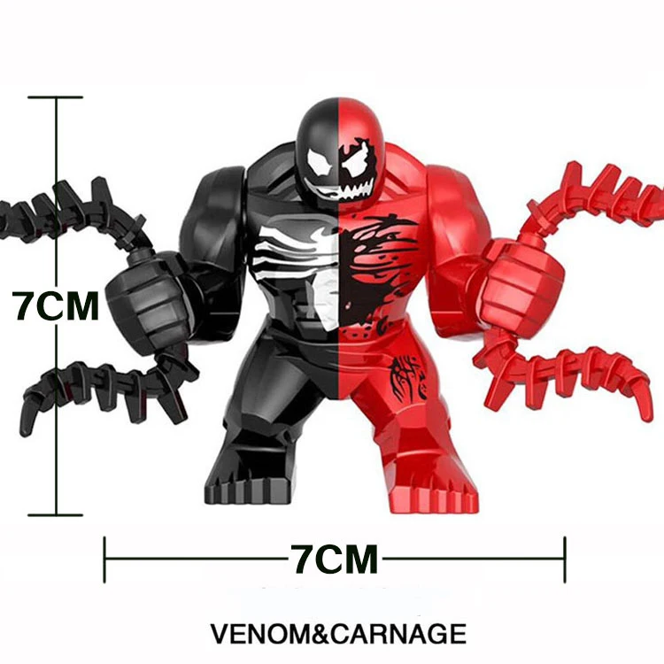 18pcs/lot Compatible Legoing Marvel Venom Carnage Anti-venom Black Spiderman Deadpool Minifigs Figurines Building Blocks Set 18pcs/lot Compatible Legoing Marvel Venom Carnage Anti-venom Black Spiderman Deadpool Minifigs Figurines Building Blocks Set