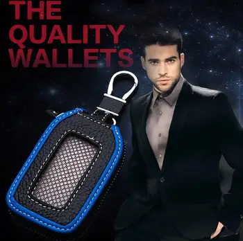 

2018 New Skylight design Car Key ring Key wallet Blue key case For Benz Land Rover Volkwagen Volvo KIA Skoda Fiat Luxgen Key