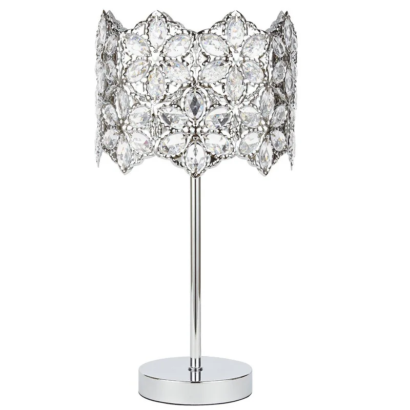 

Tuda Free Shipping Diamond Table Lamp European Style Iron Art Table Lamp Modern Design Desk Lamp For Living Room Bedroom