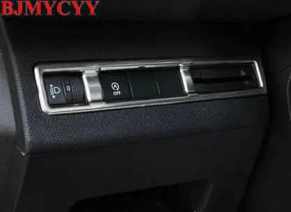 BJMYCYY подходит для 2017 Peugeot 5008 3008 GT аксессуары из нержавеющей стали кнопки