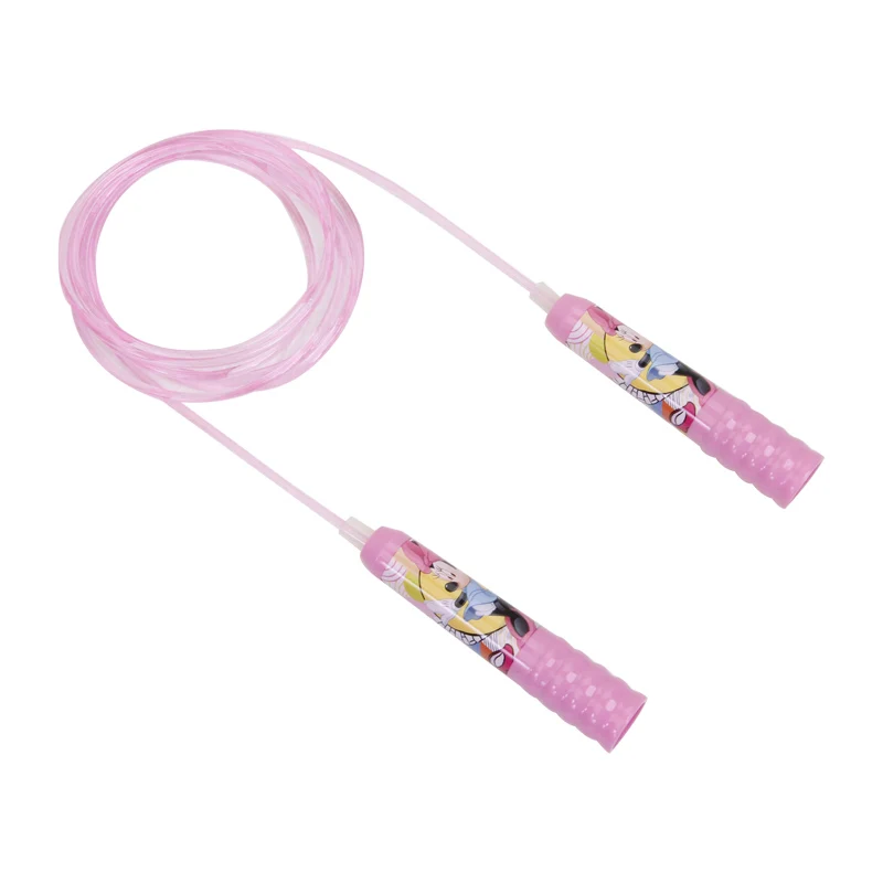 DISNEY Mickey Minnie baby gym skipping rope 8 feet Plastic Handle Jump Rope Crossfit Fitness Equipment For kid boy girl gift (1)
