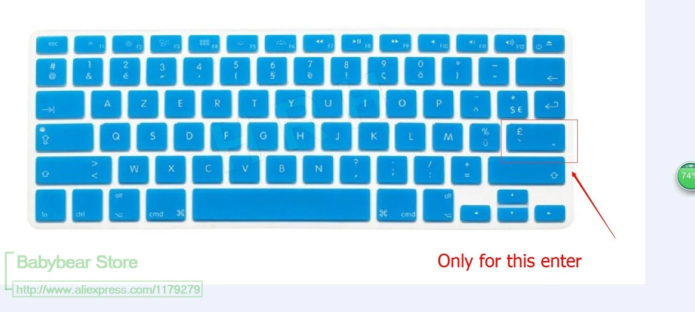 Для Apple MacBook Pro Air Retina 13 15 17 US enter AZERTY французский силиконовый чехол для клавиатуры
