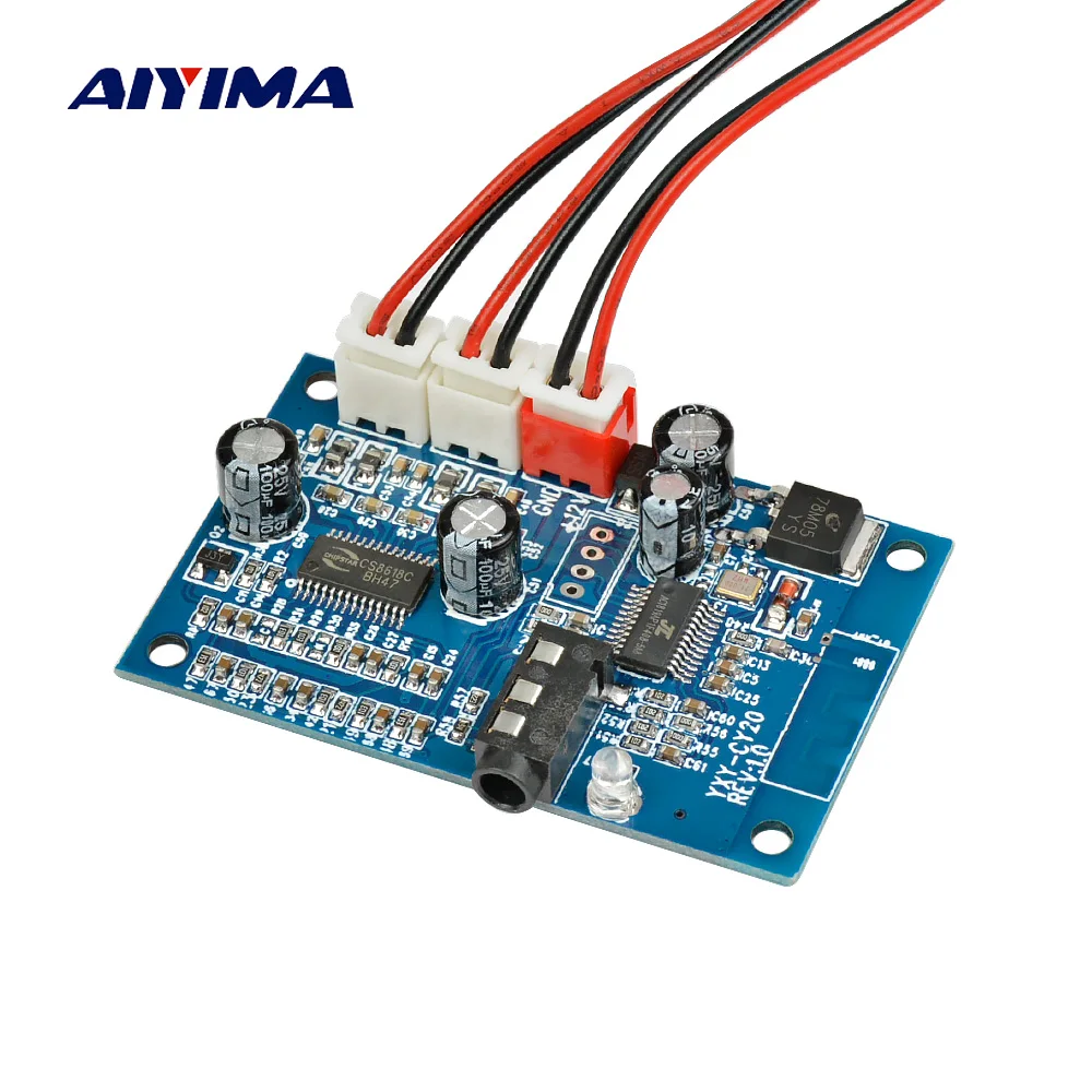 AIYIMA 15 Вт * 2 Bluetooth 4 усилитель аудио Плата стерео двухканальный AUX Беспроводная