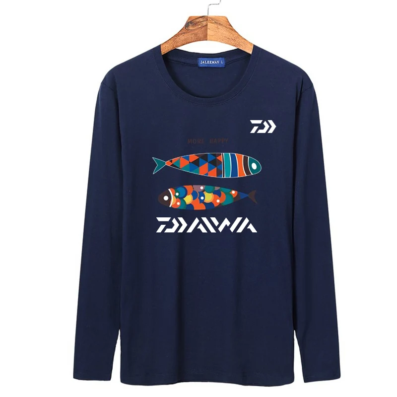 2019 воздухопроницаемая рубашка DAWA с изображением рыбы быстросохнущая Джерси