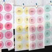 40 упаковок/Лот Новые милые кружевные водонепроницаемые ПВХ наклейки 1 лист в комплект украшения этикетки студентов DIY Многофункциональные дневники Стикеры