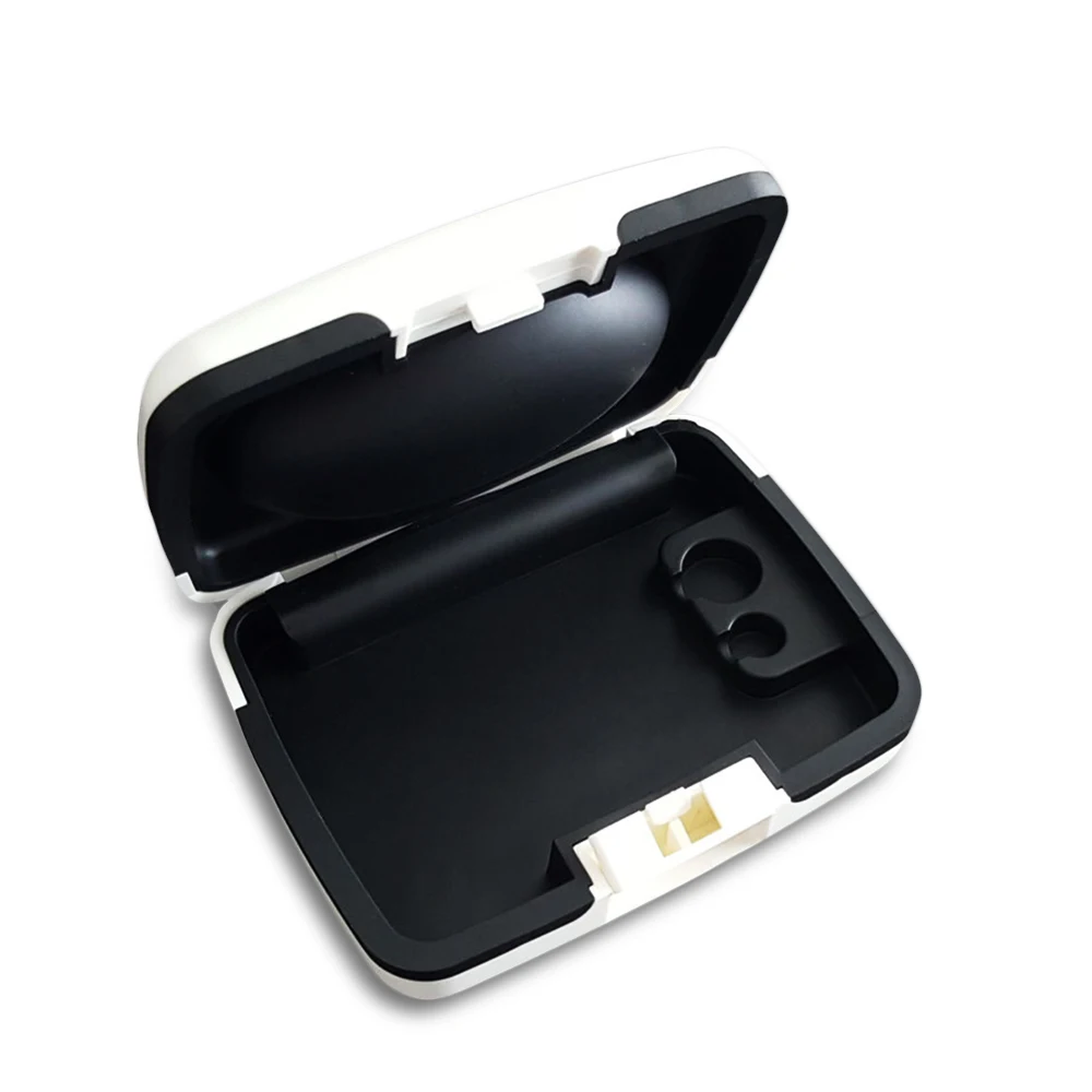 

Portable Hearing Aid Storage Case Hard Cases Deaf-aid Carrying Box With Battery Storage Compartment