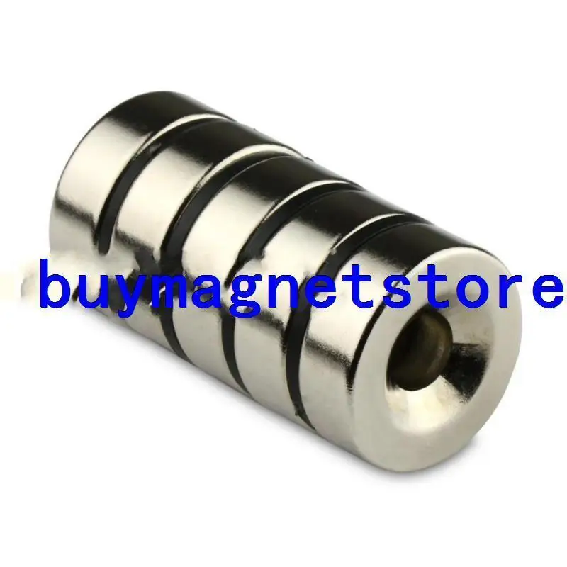 

5pcs Strong Ring Magnet D:30*10 mm Countersunk Hole:10 mm Rare Earth Neodymium N35