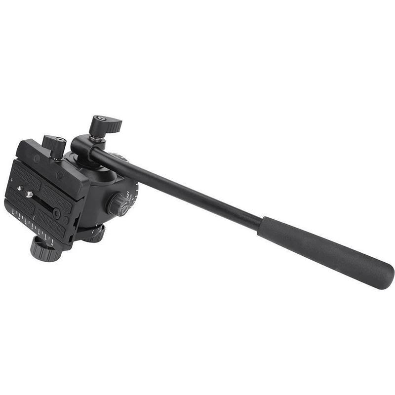 

ABHU-KINGJOY VT-1520 Hydraulic Fluid Tripod Camera Pan Head QR Plate For DSLR Cameras