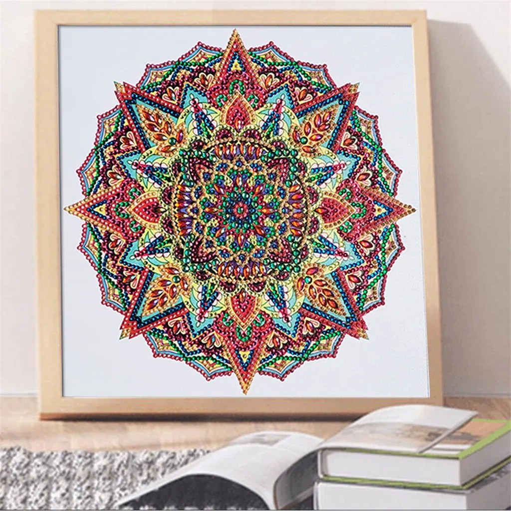 5D Diy Алмазная картина Мандала вышивка крестиком круглые стразы Алмазная вышивка Лоскутная мозаика рукоделие