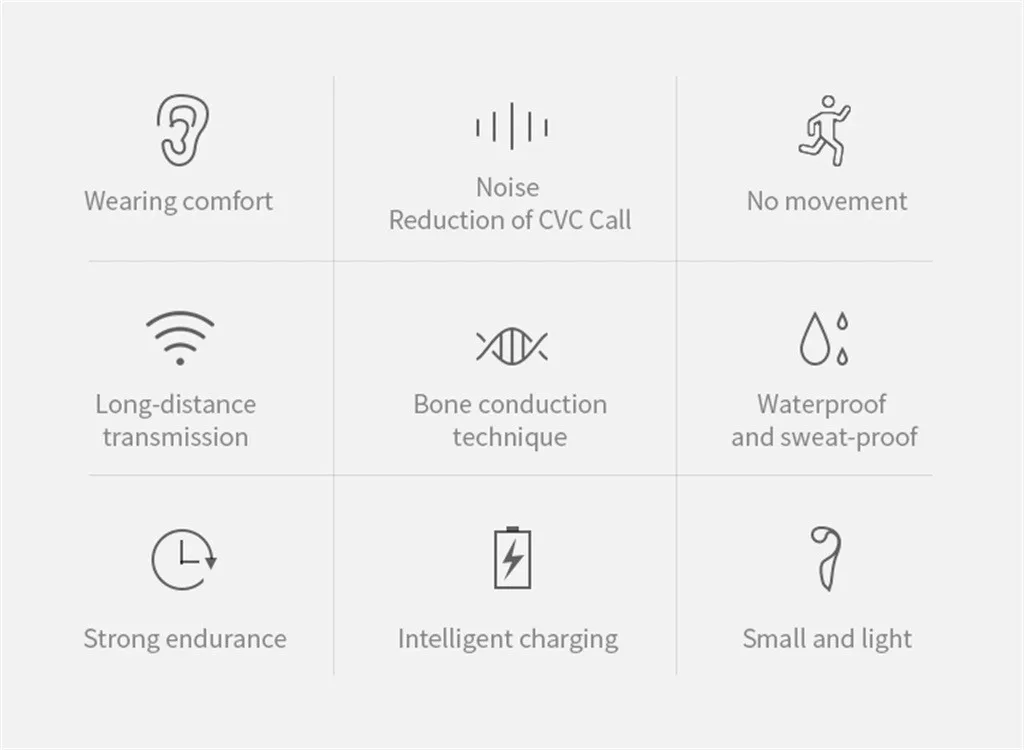 V9 Bluetooth 5,0 Беспроводной костной проводимости Спортивная гарнитура удобная и безопасная костной проводимости eardphones