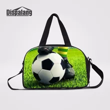 Dispalang Soccers принты путешествие на выходные сумка женская портативная вещевая сумка для переноски багаж сумка на плечо с обувью блок