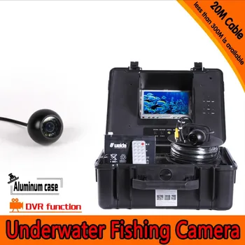 

Dome Shape Underwater Fishing Camera Kit with 20Meters Depth Cable 7Inch LCD Monitor with DVR Function & OSD Menu Free Shipping