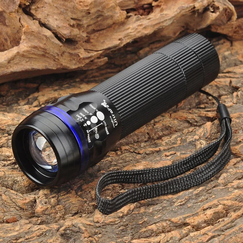 UltraFire Zooming 350LM 1 LED 3 Mode Waterproof White Flashlight for