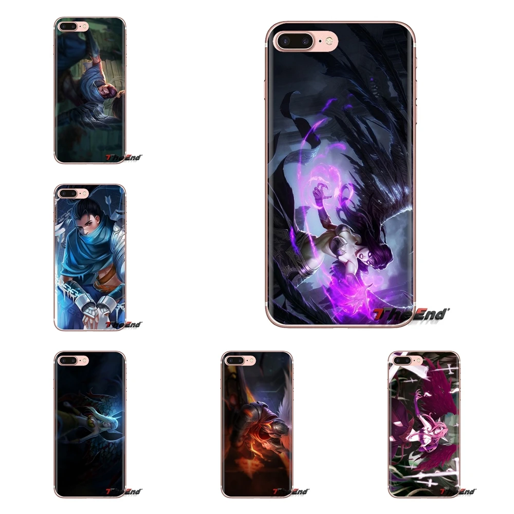 

For iPod Touch Apple iPhone 4 4S 5 5S SE 5C 6 6S 7 8 X XR XS Plus MAX Silicone Phone Case Covers Morgana Yasuo League of Legends