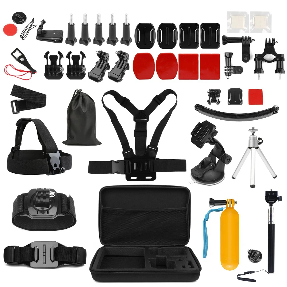 

SHOOT Camera Accessory Set Kits Outdoor Cycling Surfing Mount for GoPro Hero 5 6 7 4 Sjcam Sj4000 Xiaomi Yi 4K H9r Go Pro Camera