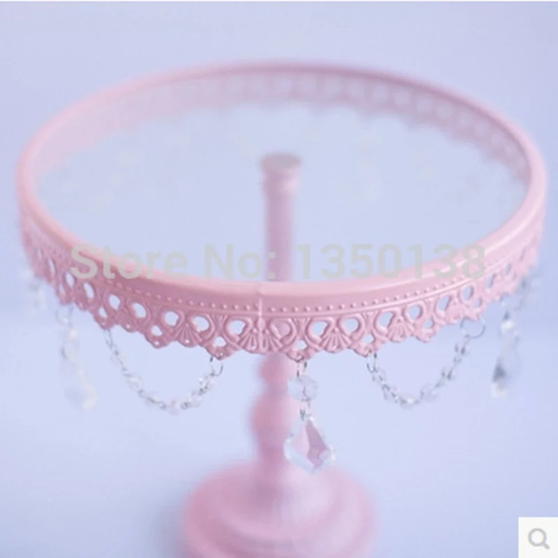 8 inches cake stand cupcake cake tray cake plate with glass free shipping