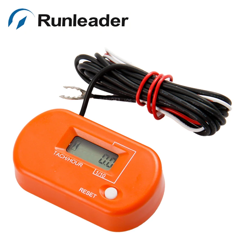 Runleader Digital Tachometer RPM Hour Meter for UTV Jet Ski Quad Bike