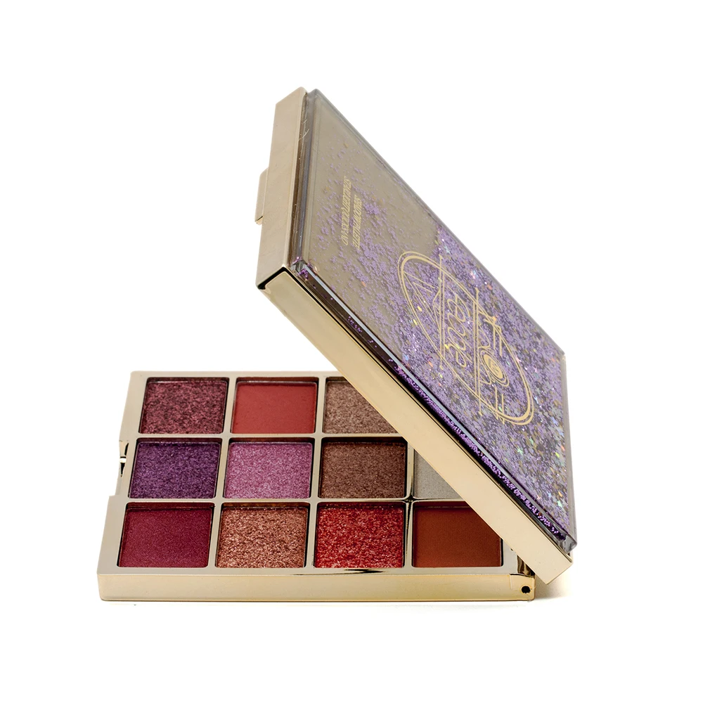 Sombra com Fluxo Caixa de Ouro Fevereiro Fosco Brilhante Paleta Glitter 12 13 Fevereiro 12 fosco brilhante paleta sombra, com
