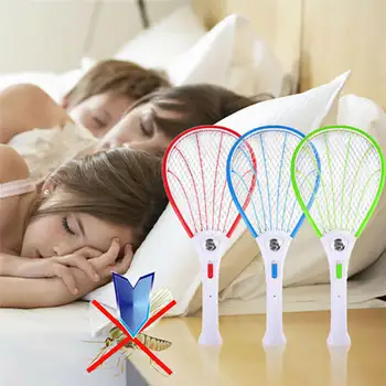 

1pcs Electric Bug Insect Pest Fly Mosquito Killer Swatter Zapper Racket Rechargeable 4 Colors