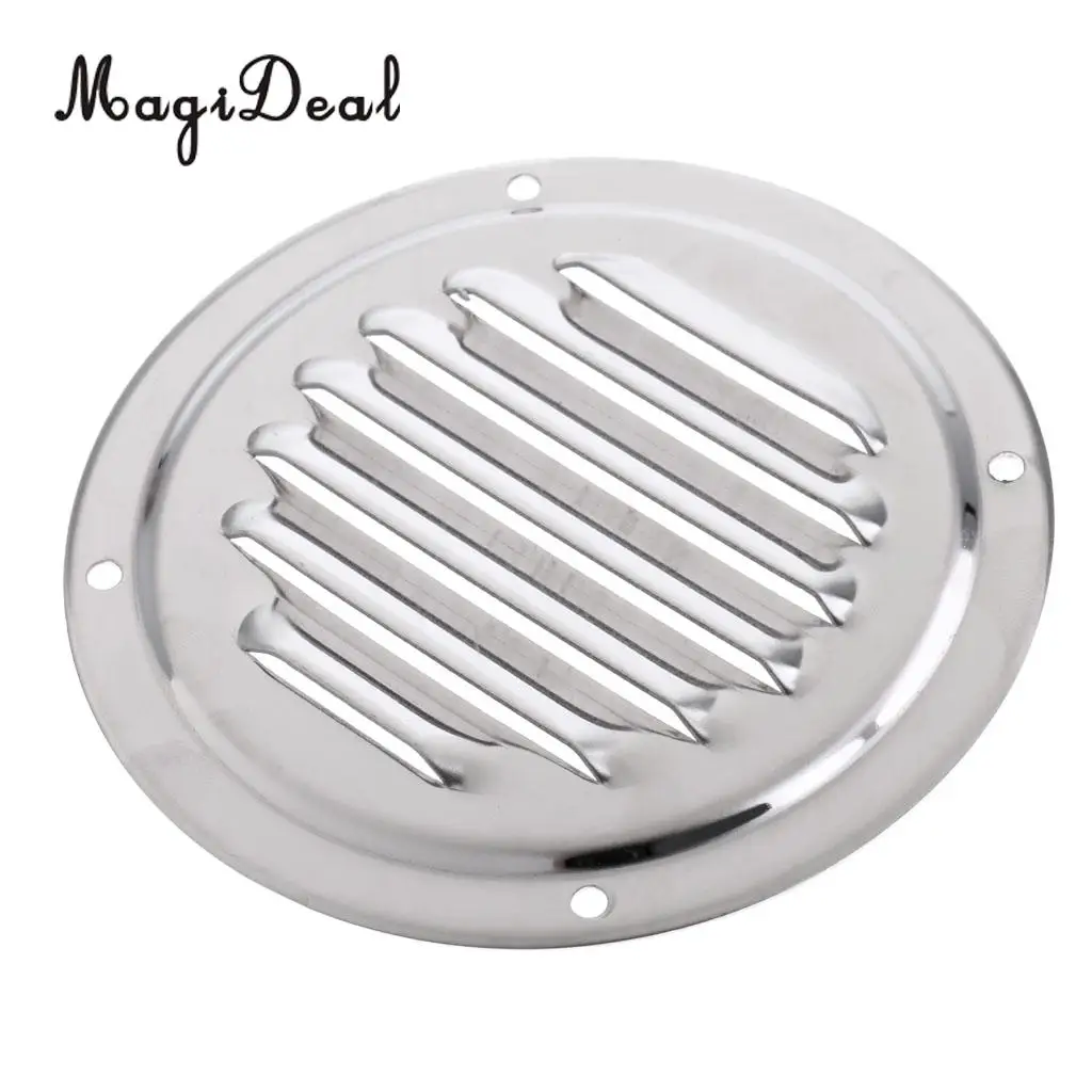 Heavy Duty 4 Inch Round Stainless Steel Louvered Vent Grill Cover Air Marine Boat Vent Ventilation Accessories