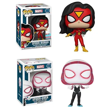 Funko Pop Marvel Spider Gwen Classic Spider-Woman Bobble Vinyl Action Figures Juguetes Collection Model Toys Gifts 2F45