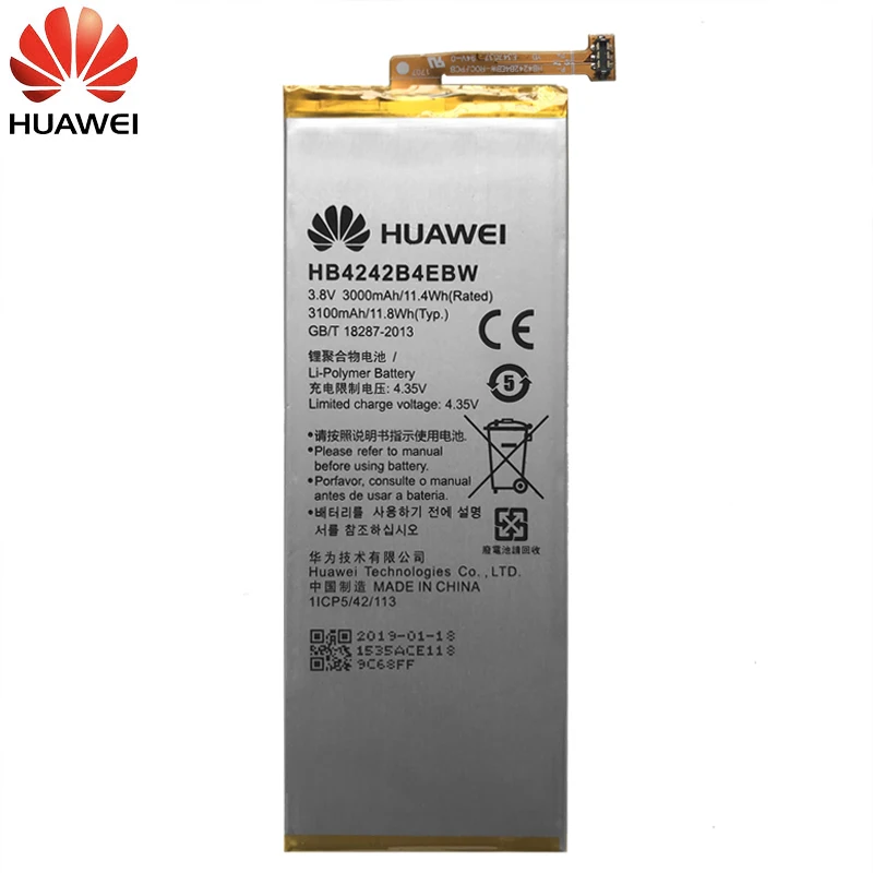 Huawei телефон Батарея HB4242B4EBW для huawei honor 6 H60-L01 H60-L02 H60-L11 H60-L04 honor 4X Замена Батарея 3000 mAh