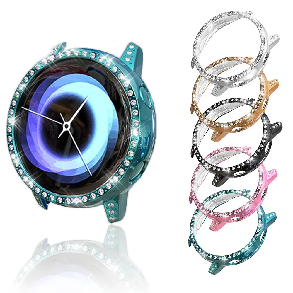 Роскошный ПК Алмазный полый чехол для часов для samsung Galaxy часы активная защита оболочки аксессуары