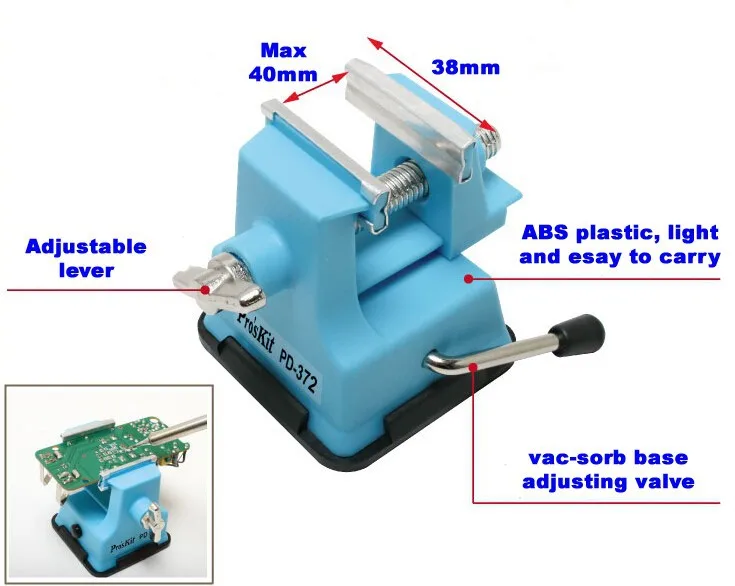 Рабочий стол вице! Pro'skit PD-372 мини-тиски скамья для DIY ювелирных Craft формы Исправлена Repair Tool