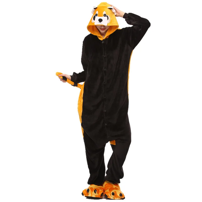 

Dropship Adult High Quality Raccoon Kigurumi Onesies Sleepwear Animal Anime Cartoon Pajamas Cosplay Costumes