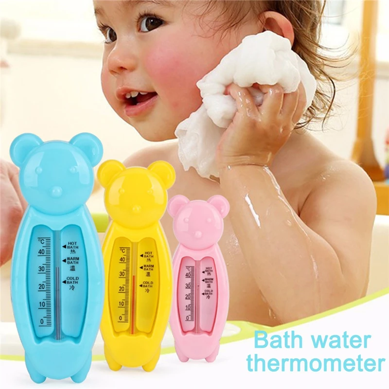 Детский мультяшный плавучий медведь Детский термометр для воды Детский термометр для ванны игрушка пластиковая Ванна датчик воды термометр