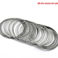 DoreenBeads стальная проволока с памятью бисер компоненты браслетов круглые бронзовые 5 см-5,5 см диаметр, 40 петель новинка