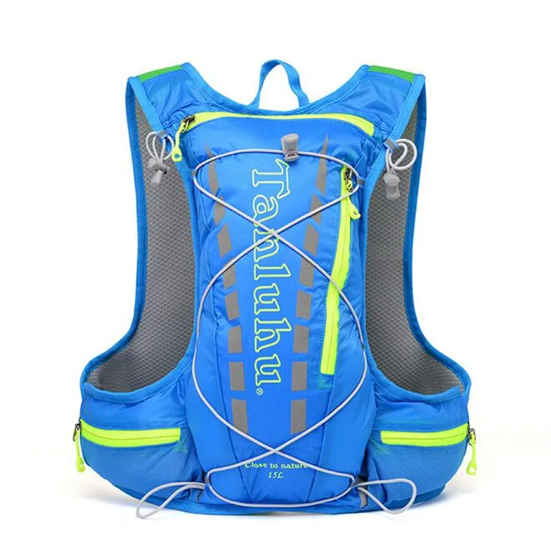 TANLUHU  Men Women 15L Outdoor Camping Hiking Bag Bicycle Cycling Bags Backpack Vest Marathon Running Backpack