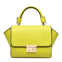 Korean Style Fashion Ladies font b Handbag b font Simple Flap Lock Ladylike Small Bag Women