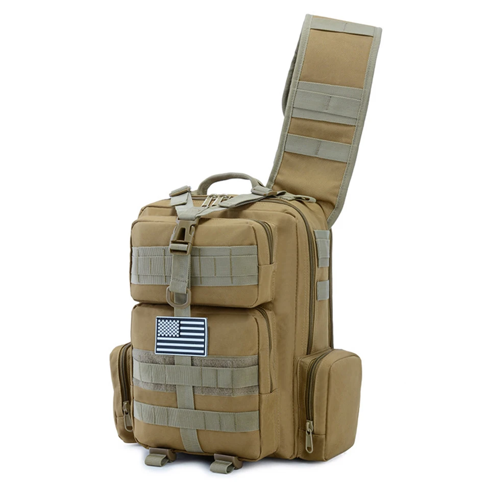 

Outdoor Sports Military Bag Tactical Bags Army Bag Pack Shoulder Chest Waterproof Daypack Molle Camouflage Crossbody 13L Bagpack