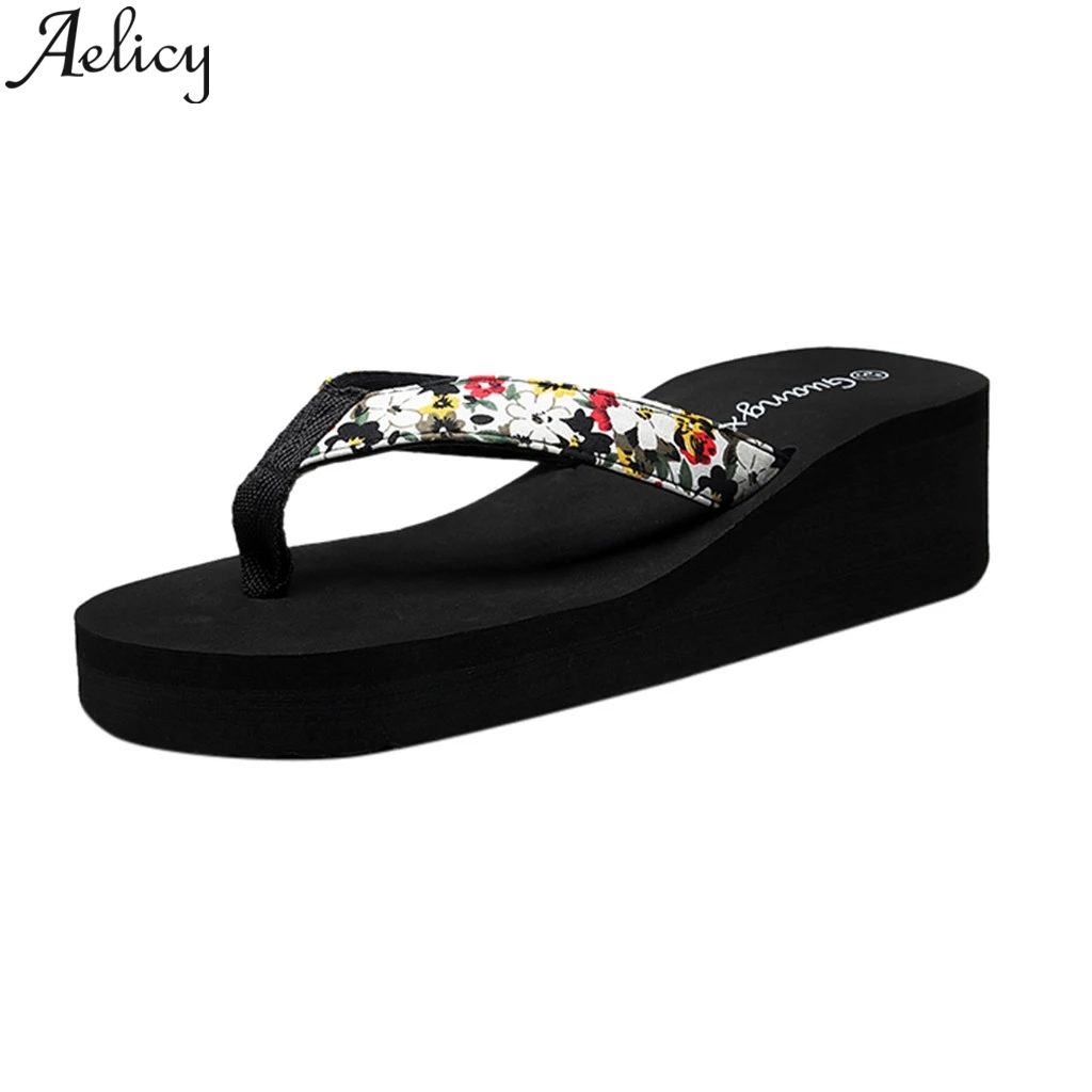 

JAYCOSIN 2019 Women Slippers Summer Ladies Shoes Fashion Flowers Flip Flops Bohemian Style Slippers Beach Sandals Bath Slippers