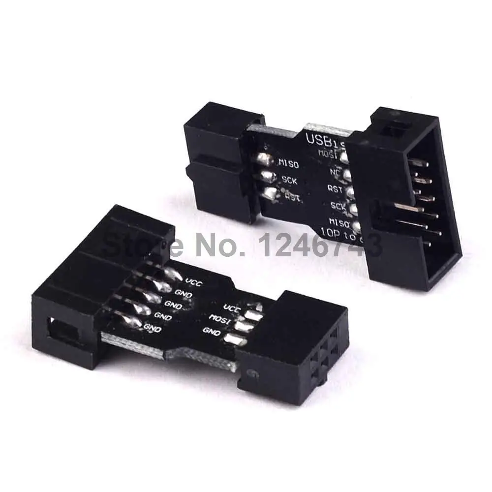 

5PCS 10Pin to 6Pin Adapter Board For AVRISP MKII USBASP STK500 High Quality