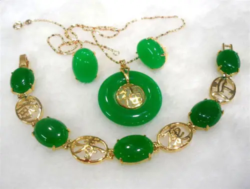 

12 color! charming green/red jade -black agate mixed bracelet/earring/ring set 5.23