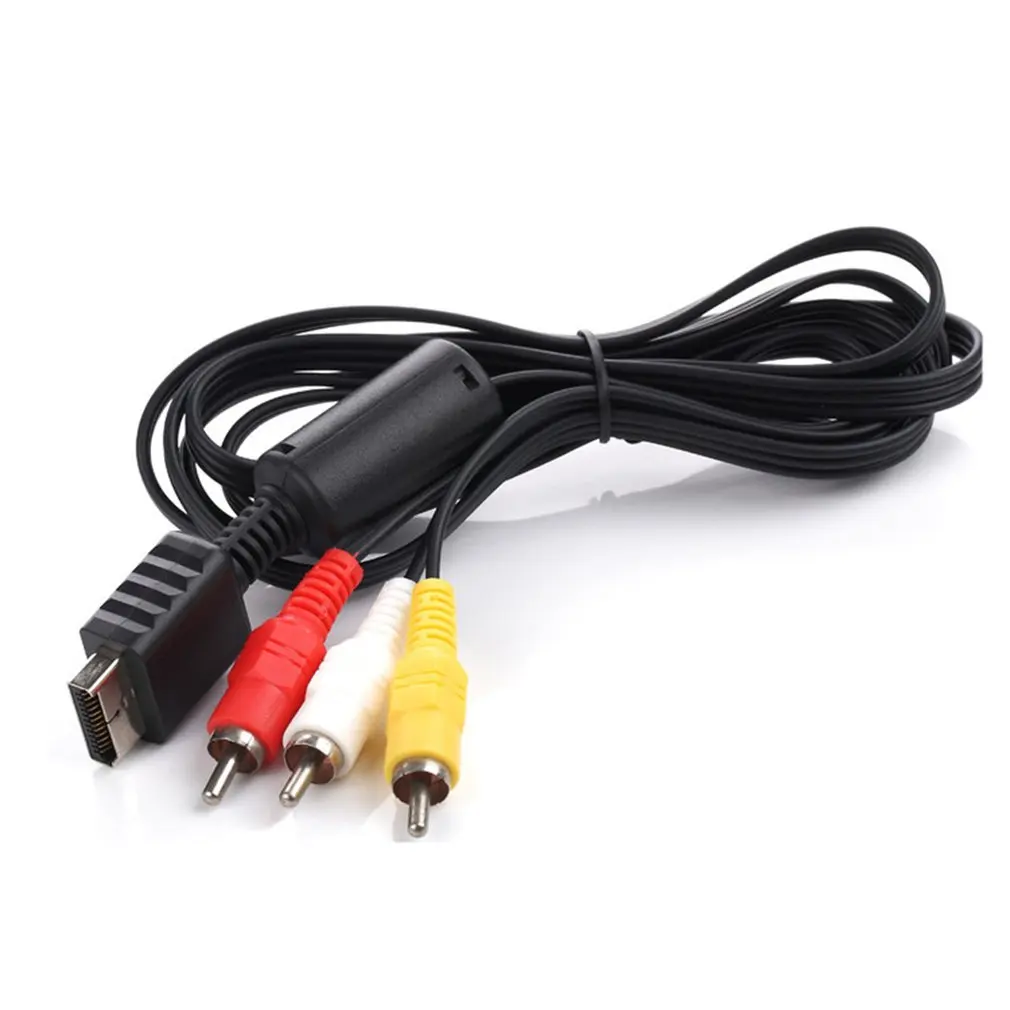 Кабель для преобразования Ps2/ps3 Av 1 8 м прочный медный материал аксессуары игр