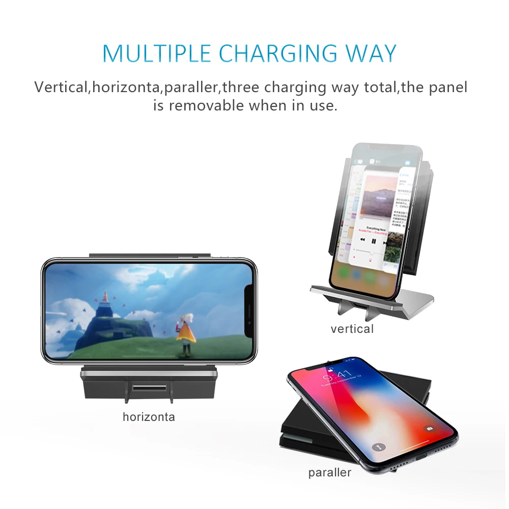 CHINFAI WPC تشى اللاسلكية شاحن للقرص قابل للتعديل موقف سريع شاحن لاسلكي ل iPone X 8 زائد سامسونج غالاكسي S8 نيكزس 6 CHINFAI WPC تشى اللاسلكية شاحن للقرص قابل للتعديل موقف سريع شاحن لاسلكي ل iPone X 8 زائد سامسونج غالاكسي S8 نيكزس 6