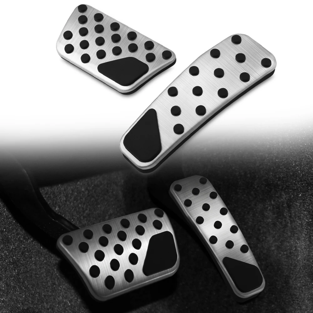 Car Accessories Car Pedals Pedal Cover Car Accelerator Gas Pedal Brake Pedal Footrest Plate Cover AT For Dodge Challenger Charger Chrysler 300 2009 -