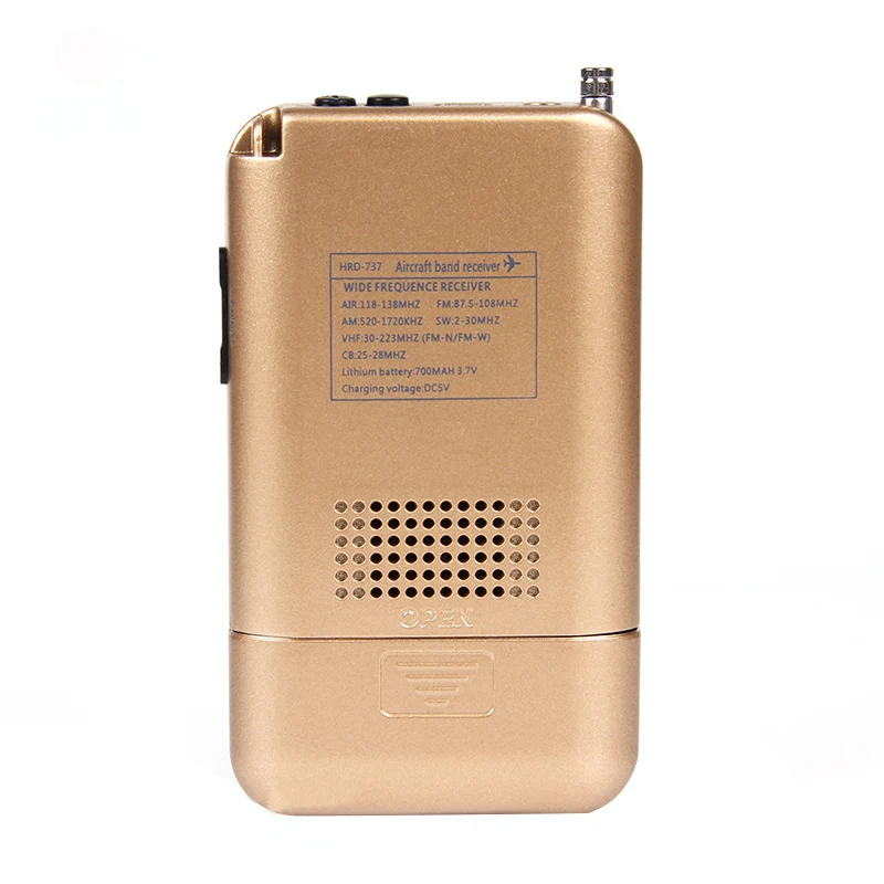 

Newly Multifunctional Full Band Radio FM/AM/SW/Air/VHF Reception Portable Radio DC128