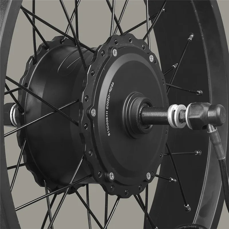 Perfect Motor Wheel Engine Kit For Fat Bike Snowmobile 48V 750W BLCD Hub Motors Conversion Kit For 26-28inch 700C Rear Wheel 1