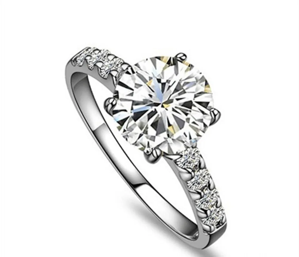 1Ct Popular Designer SONA Synthetic Diamonds Women Rings Wedding
