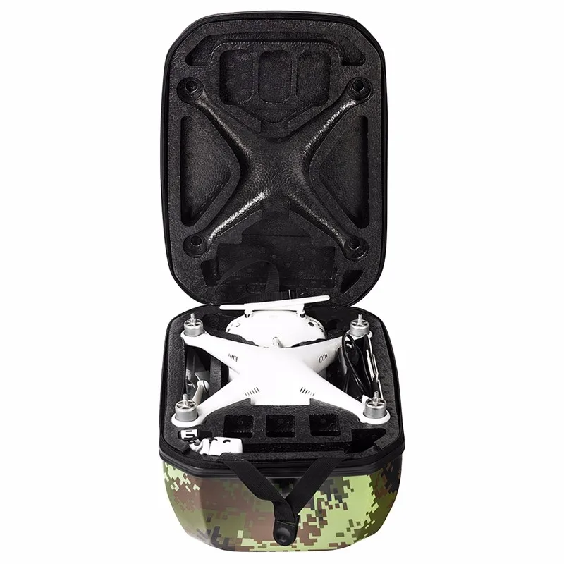 Camouflage Phantom 3 4 Hardshell Bag Backpack Shoulder Carry Case Also Suit For DJI FPV Drone Quadcopter