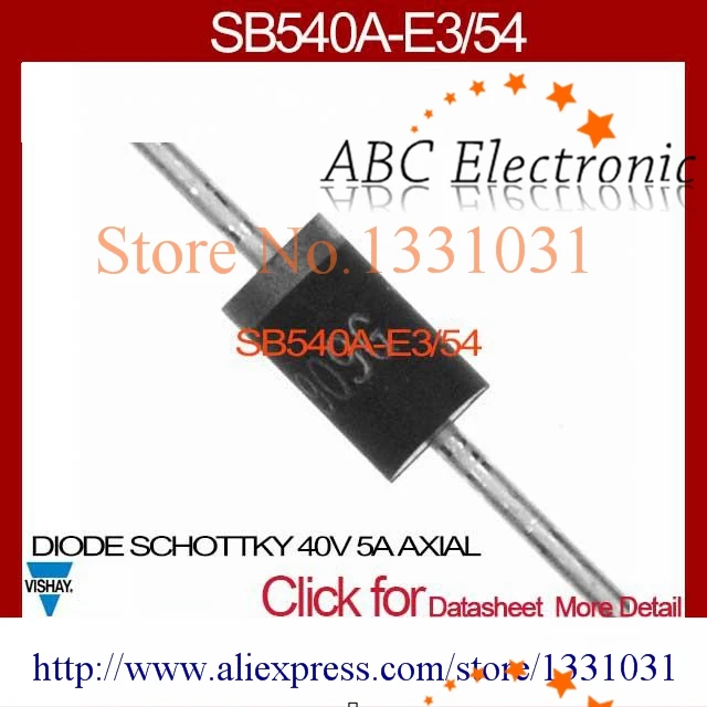 SB540A E3/54 DIODE SCHOTTKY 40V 5A AXIAL SB540A E3 540 SB540A SB540 ...