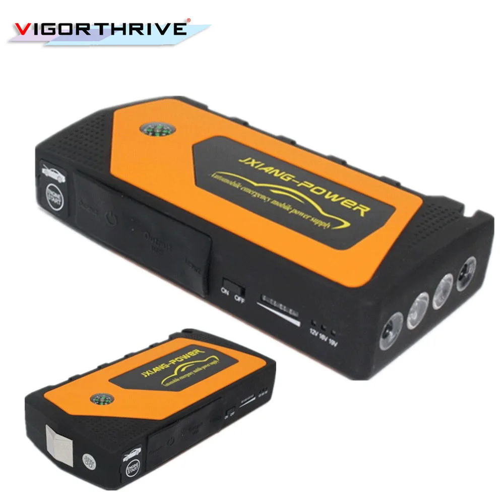 Автомобильный 9000mAh аварийный портативный автомобильный пусковой источник питания 4USB Многофункциональный