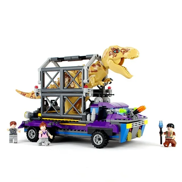 

400PCS Jurassic Dinosaur Tyrannosaurus Rex T. rex Tracker building blocks compatible with legoingly