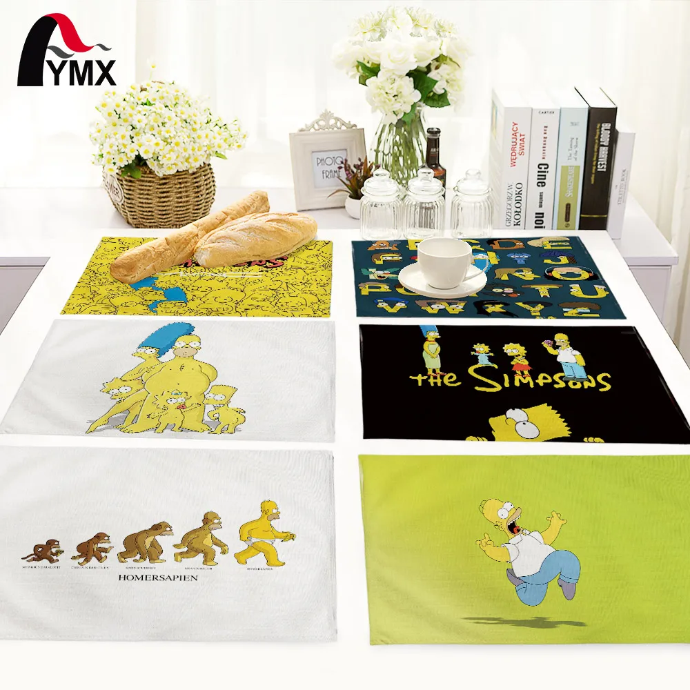 

American Style Home Decoration Cartoon Table Mat Kitchen Decor Table Pads Table Napkin For Wedding Set Home Accessories