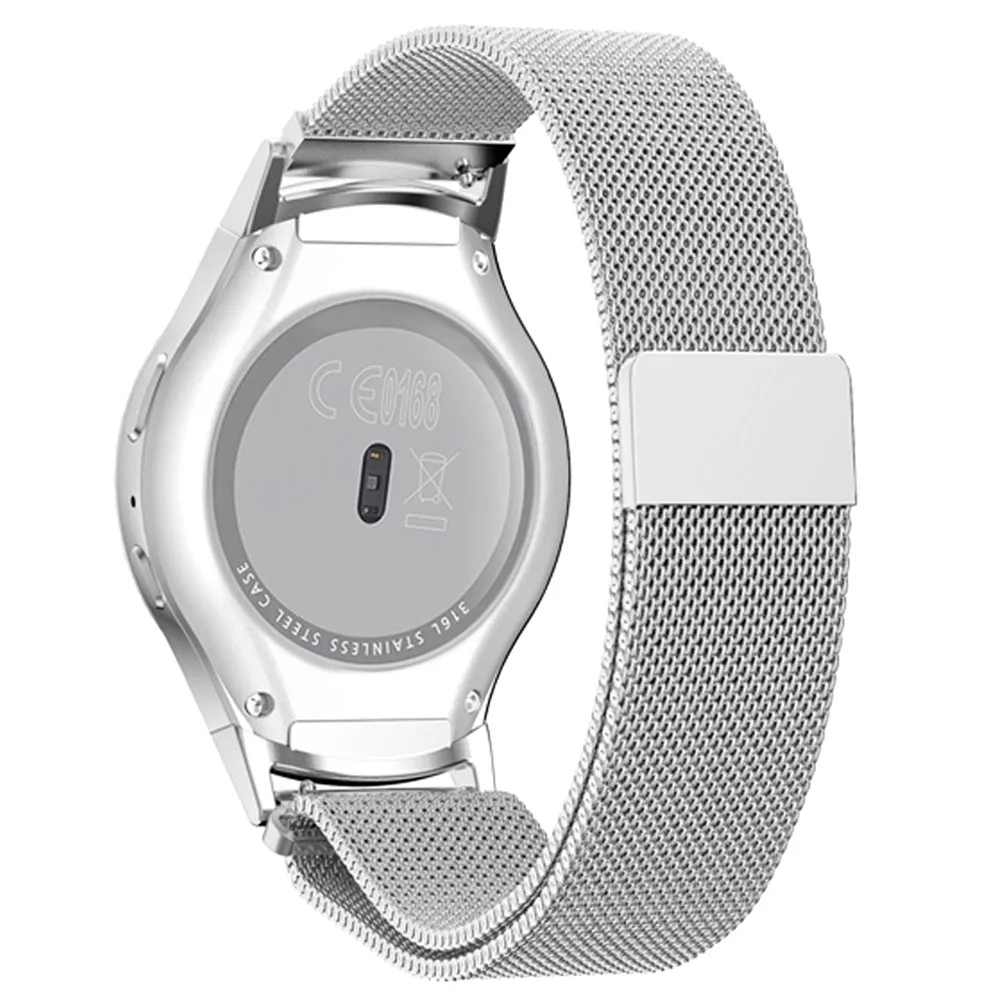20 мм ремешок для samsung gear S2 smart watch band для samsung Galaxy Watch Active/Galaxy 42 мм браслет handsel с разъемом - Цвет ремешка: Серебристый